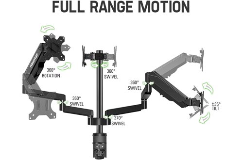 MOUNTUP Triple Monitor Stand Mount - 3 Monitor