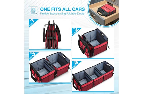 Upgraded Car Trunk Organizer Collapsible Portable Cargo Storage