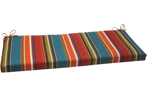Pillow Perfect Indoor/Outdoor Westport Bench Cushion,Multi-colored,45" x 18"