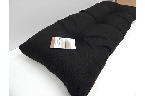 Klear Vu The Gripper Non-Slip Tufted Omega Universal Bench Cushion, Midnight, 36"