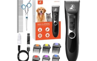 Dog Clippers, Dog Grooming Kit Noiseless Cordless Dog Grooming Clippers Professional