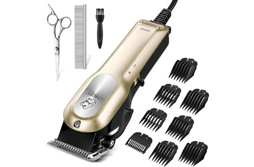 OMORC Dog Clippers with 12V High Power for Thick Coats