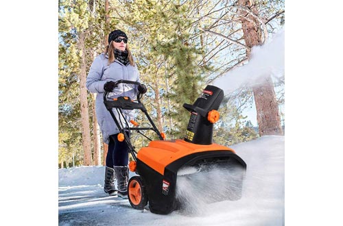 TACKLIFE Snow Blower, 15 Amp Electric Snow Thrower, 20 Inch