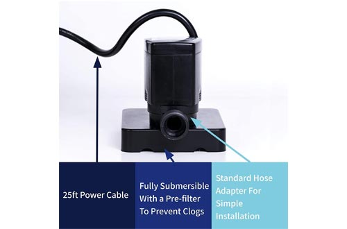 Pumps Away 350 GPH Submersible Swimming Pool Winter Cover Pump