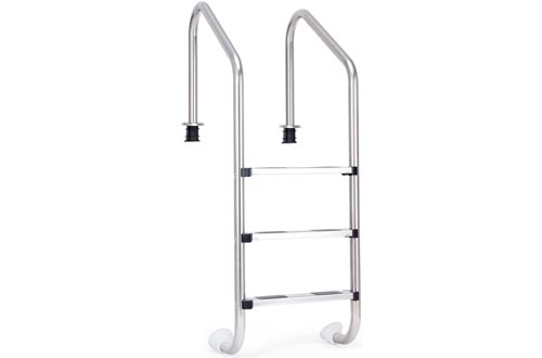 Goplus Swimming Pool Ladder for In Ground Pools