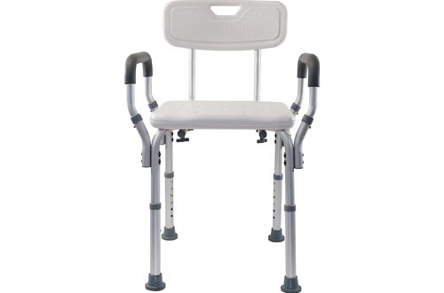 Essential Medical Supply Shower and Bath Bench with Arms and Back