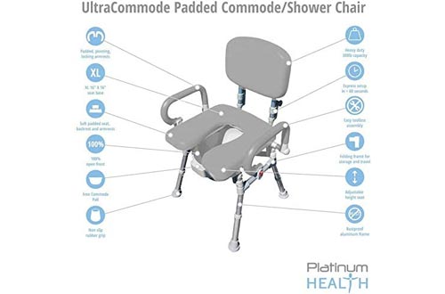 UltraCommode™ Foldable Commode/Shower Chair- Soft