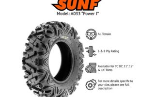 SunF 27x9-12 27x11-12 ATV UTV Tires 6 PR Tubeless A033 POWER I [Bundle]