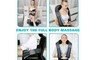 Shiatsu Back Neck Massager with Heat- PerkyPack Deep Tissue Kneading Massager for Neck Back Shoulder Foot Leg