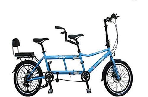 Ultra Lightweight Portable Folding 20in Single Speed Tandem Bicycle New