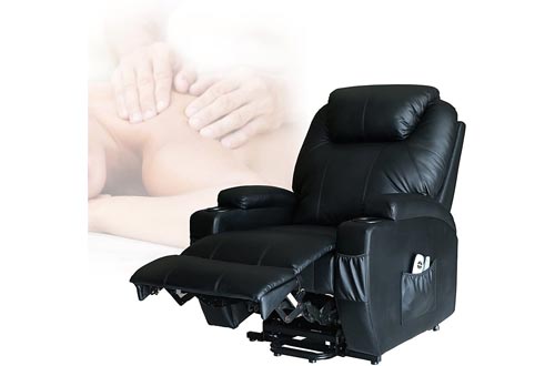 Extreme Comfort Deluxe Power Lift Heated Vibrating Massage Recliner Chair