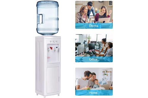 COSTWAY Top Loading Water Cooler Dispenser for 3-5 Gallon Bottle