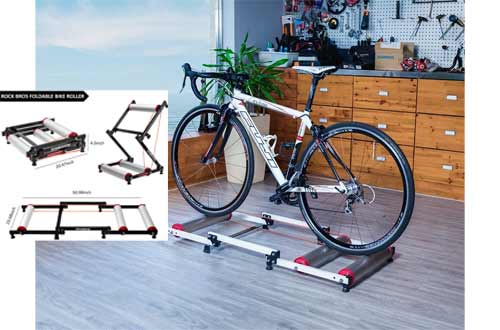 ROCK BROS Bike Rollers Adjustable Bike Trainer Stand