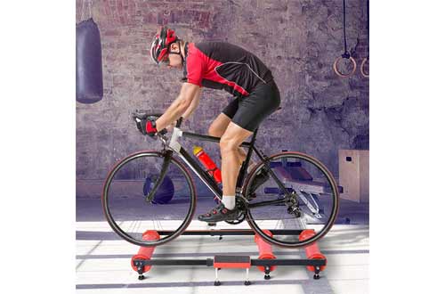 Soozier Adjustable Indoor Fitness Cycling Parabolic Roller Bike Trainer