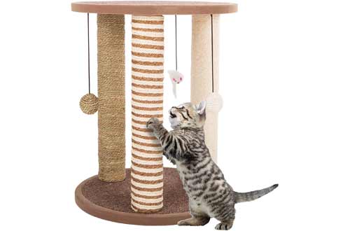 Cat Scratching Posts- Adult Cat and Kitten Tree, 3 Large Scratching Poles
