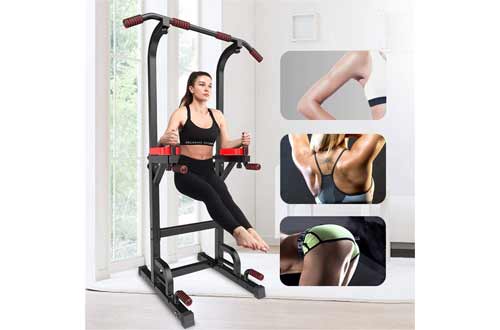YOKELE Power Tower Workout Dip Station for Home Gym