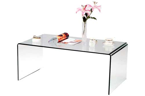 SMARTIK 1/2 Inch Thicken Tempered Glass Coffee Tables