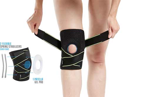  Knee Brace with Side Stabilizers & Patella Gel Pads for Knee Support