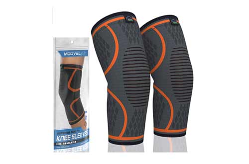 Modvel 2 Pack Knee Compression Sleeve | Knee Brace for Men & Women