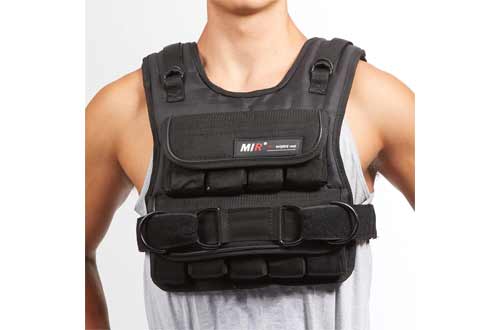 miR Short Weighted Vest with Zipper Option 20lbs - 60lbs