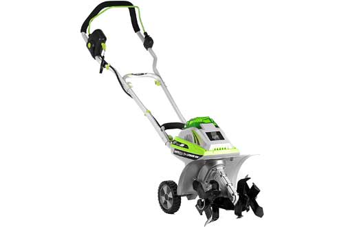 Earthwise TC70040 11-Inch 40-Volt Lithium-Ion Cordless Electric Tiller/Cultivator
