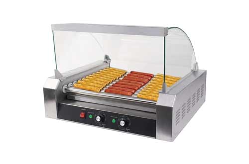 Safstar Commercial 30 Hot Dog 11 Roller Machine Stainless Steel Non Stick