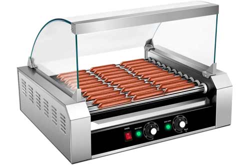 Giantex Electric Sausage Grill Hot Dog Grill Cooker 11 Rollers for 30 Hotdogs