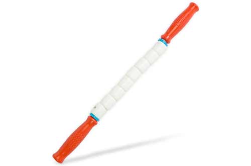TheStick Travel Stick, 17"L, Standard Flexibility, Red Handles, Therapeutic Body Massage Stick