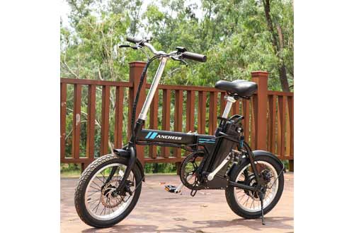 ANCHEER Folding Electric Commuter Bike, 16'' City Ebike with 8Ah Removable Lithium-Ion Battery Electric Bicycles
