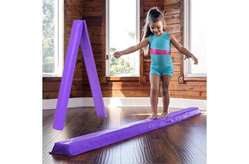 Best Choice Products 9ft Folding Medium-Density Foam Floor Balance Beam for Gymnastic and Tumbling