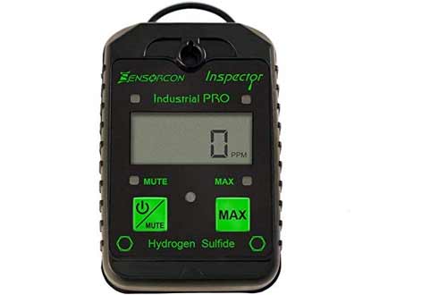  Sensorcon H2S Industrial Pro, Hydrogen Sulfide Detector, Adj. Alarm Points