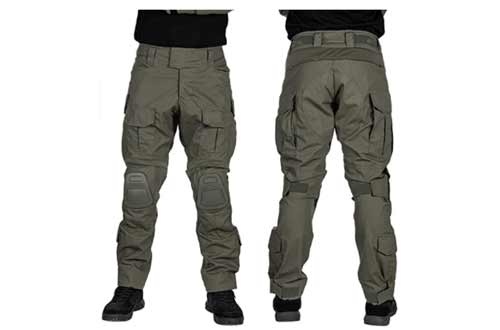 IDOGEAR G3 Combat Pants Multicam Men Pants with Knee Pads Airsoft Hunting Military Paintball Tactical Camo Trousers