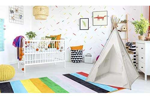 Teepee Tent for Kids | Kids Teepee | Kids Teepee Play Tent Foldable 5 Feet Tall 4 Poles